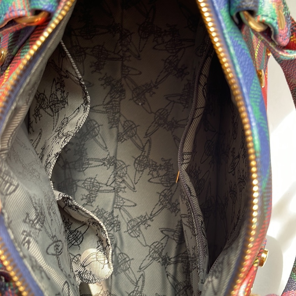 Vivienne Westwood VINTAGE BOSTON BAG ❤️ AW 15/16 MAC-CHARLES DERBI TARTAN - Picture 8 of 16
